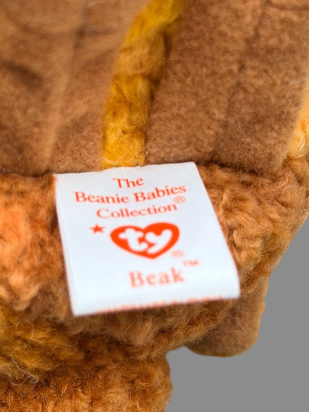 Ty Beanie Babies Beak Kiwi Bird 1998 Plush w/ Hang Tag Retired Collectible - Picture 7 of 9